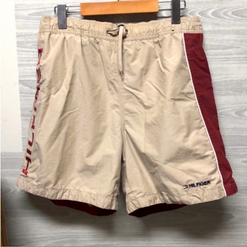 Tommy Hilfiger Large Logo Mesh Net Swim Shorts
